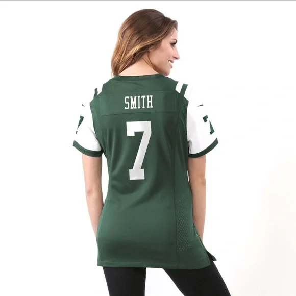 Geno Smith New York Jets Official Nike Women’s Game Jersey – Green - Picture 3 of 9